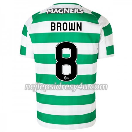 Fotbalový Dres Celtic FC Brown 8 Domácí 2018/19